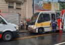 Ônibus escolar colide com caminhão na Bela Vista