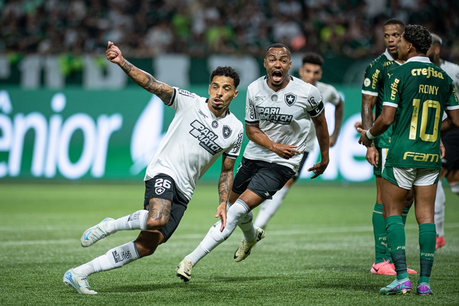 Botafogo vence Palmeiras fora de casa e abre três pontos na liderança